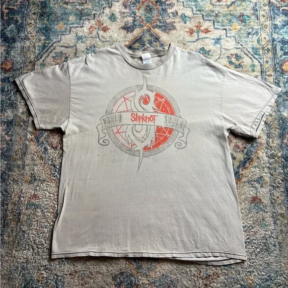 Vintage Slipknot Logo Band T-shirt Size XL - Picture 1 of 7